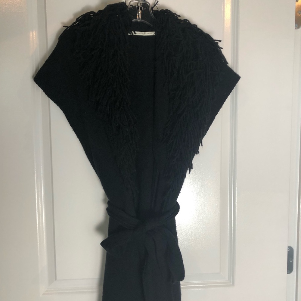 Fringe sweater vest